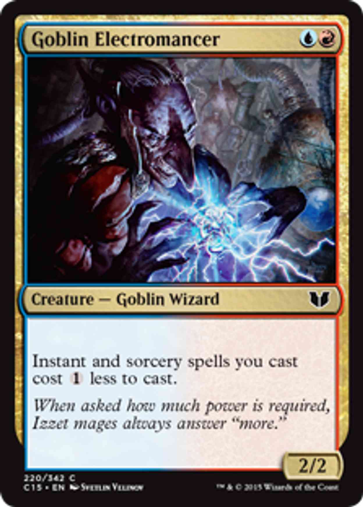 Goblin Electromancer magic card front