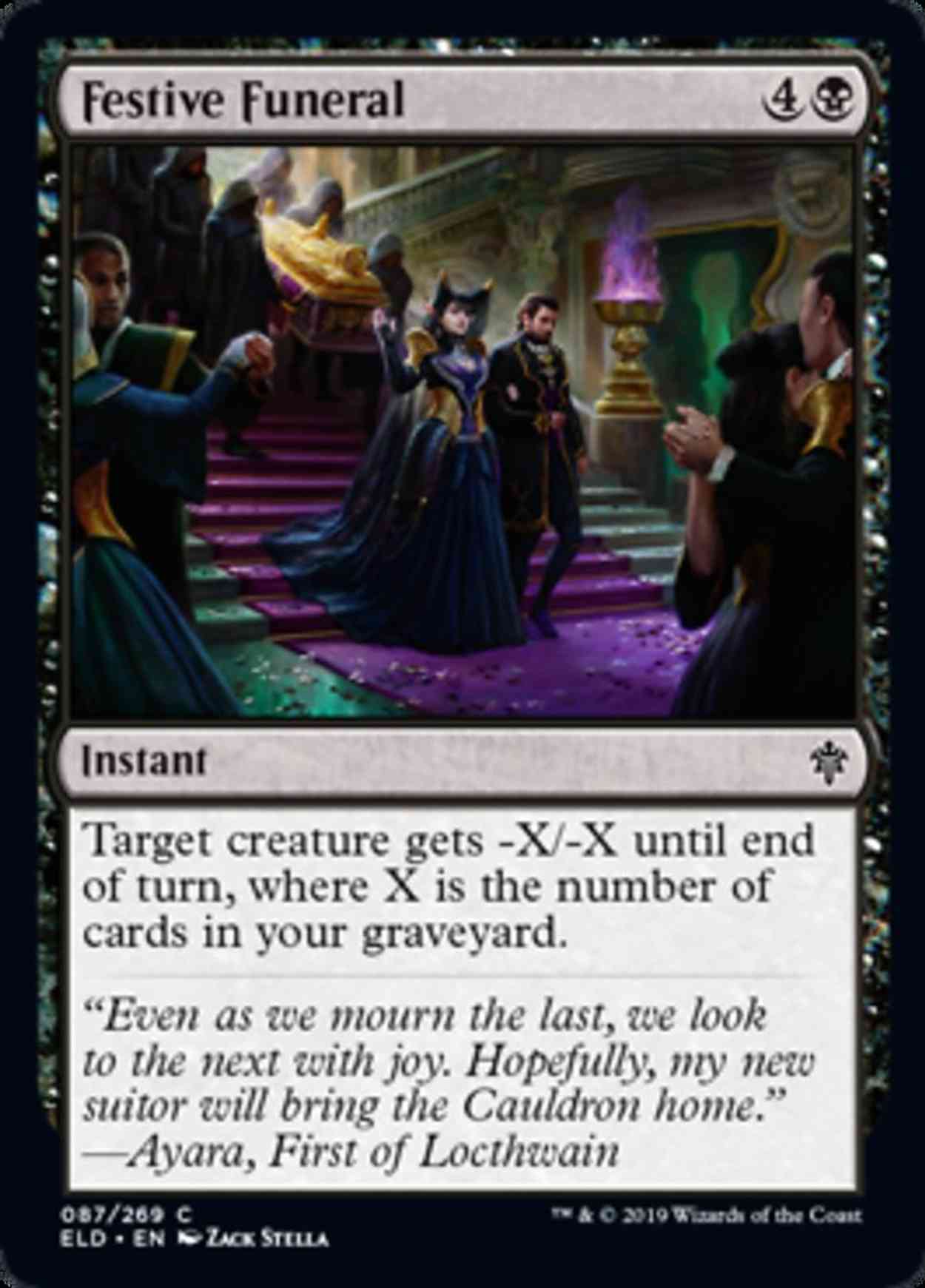 Festive Funeral magic card front