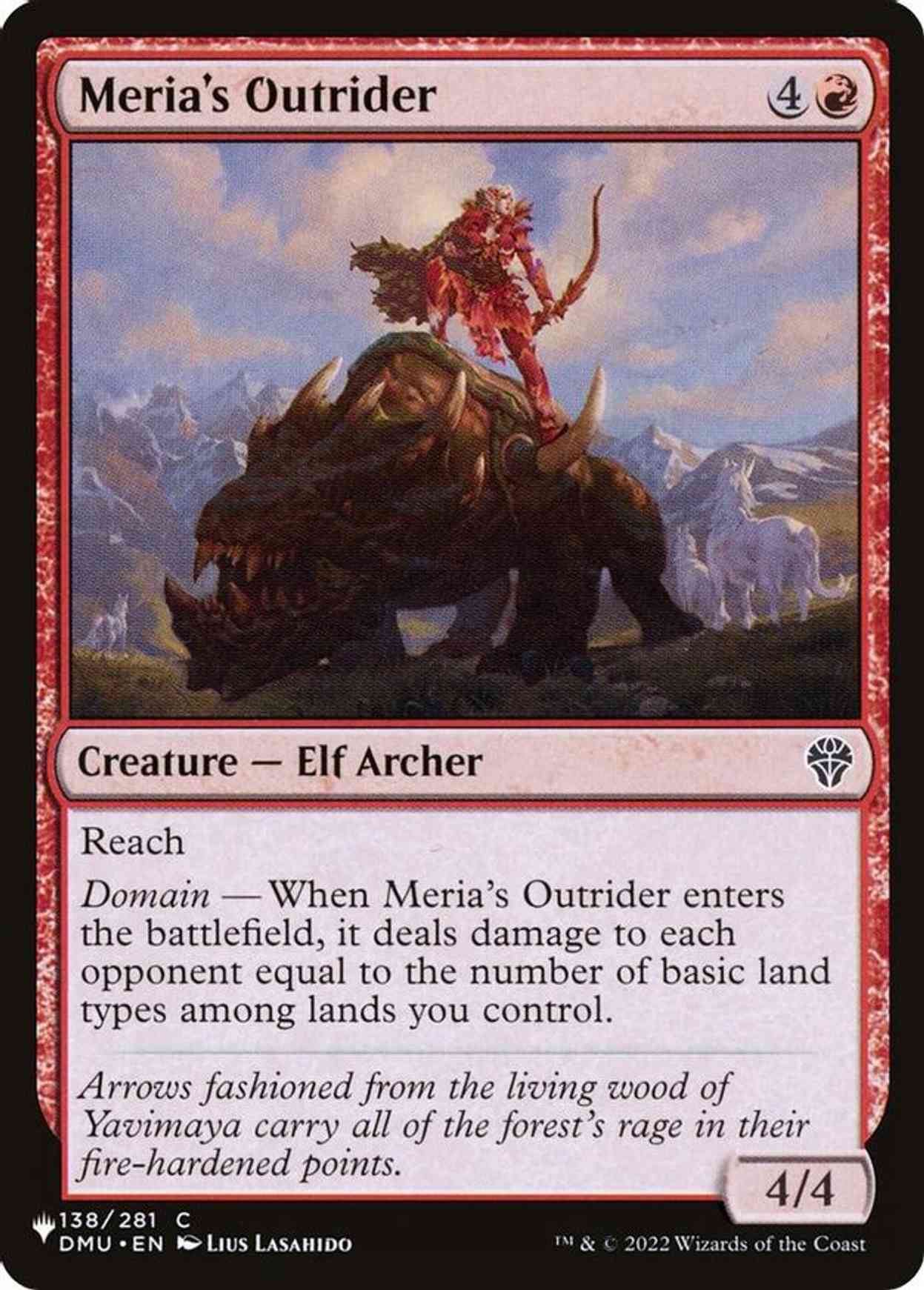 Meria's Outrider magic card front