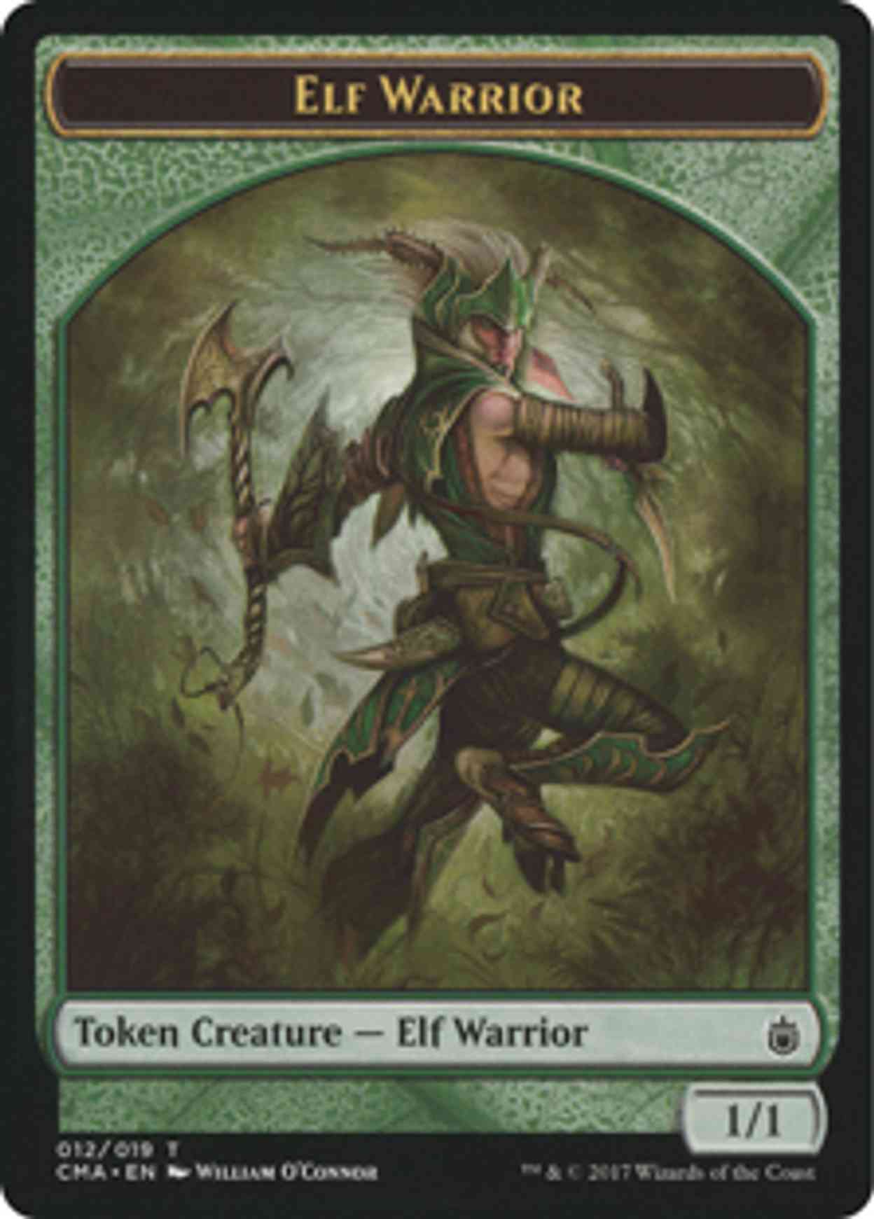 Elf Warrior Token (012) magic card front