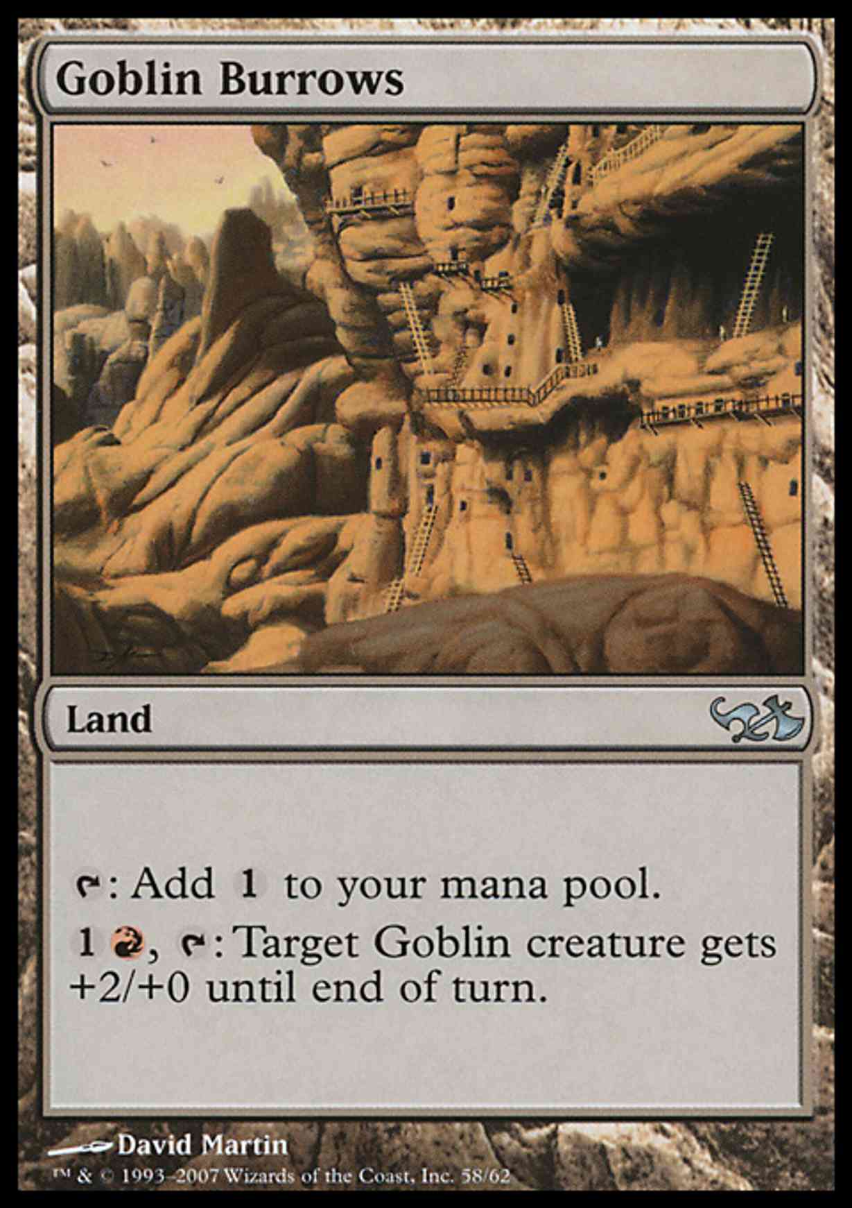 Goblin Burrows magic card front
