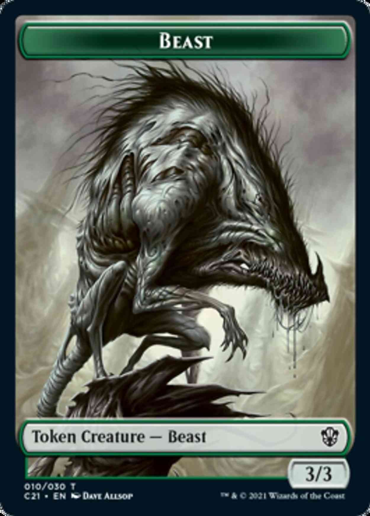 Beast (10) // Whale Double-sided Token magic card front