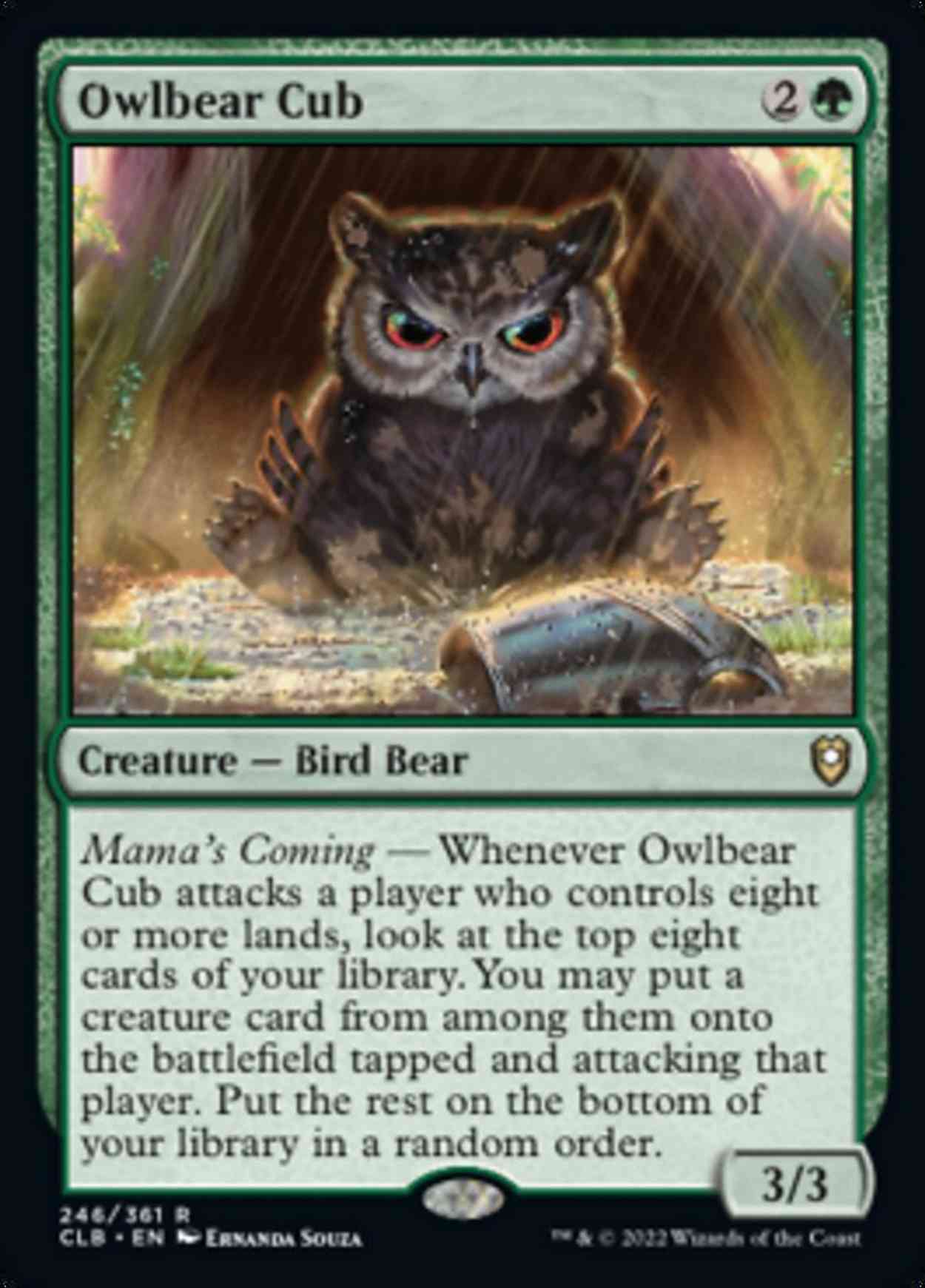 Owlbear Cub magic card front