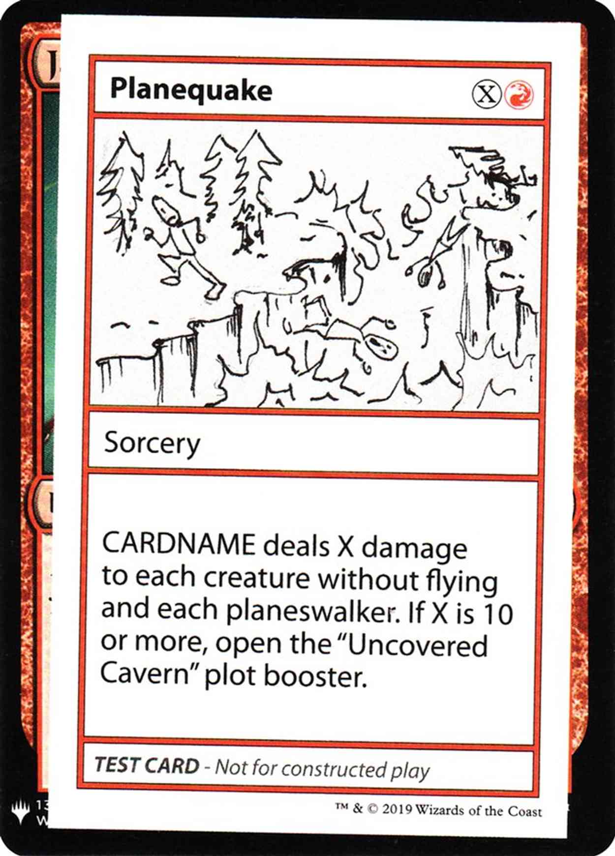 Planequake magic card front