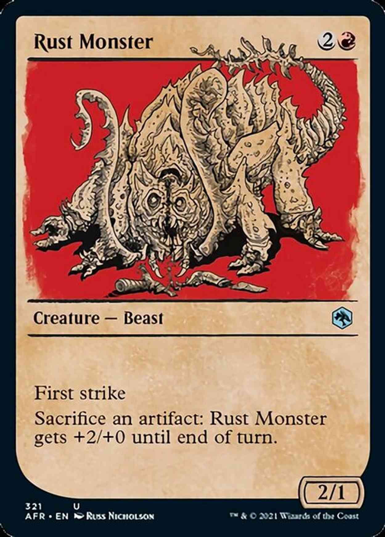 Rust Monster (Showcase) magic card front