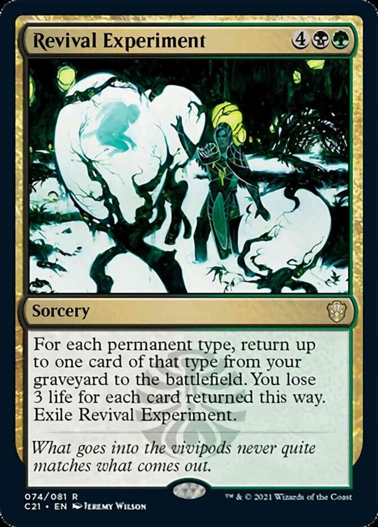 Revival Experiment magic card front