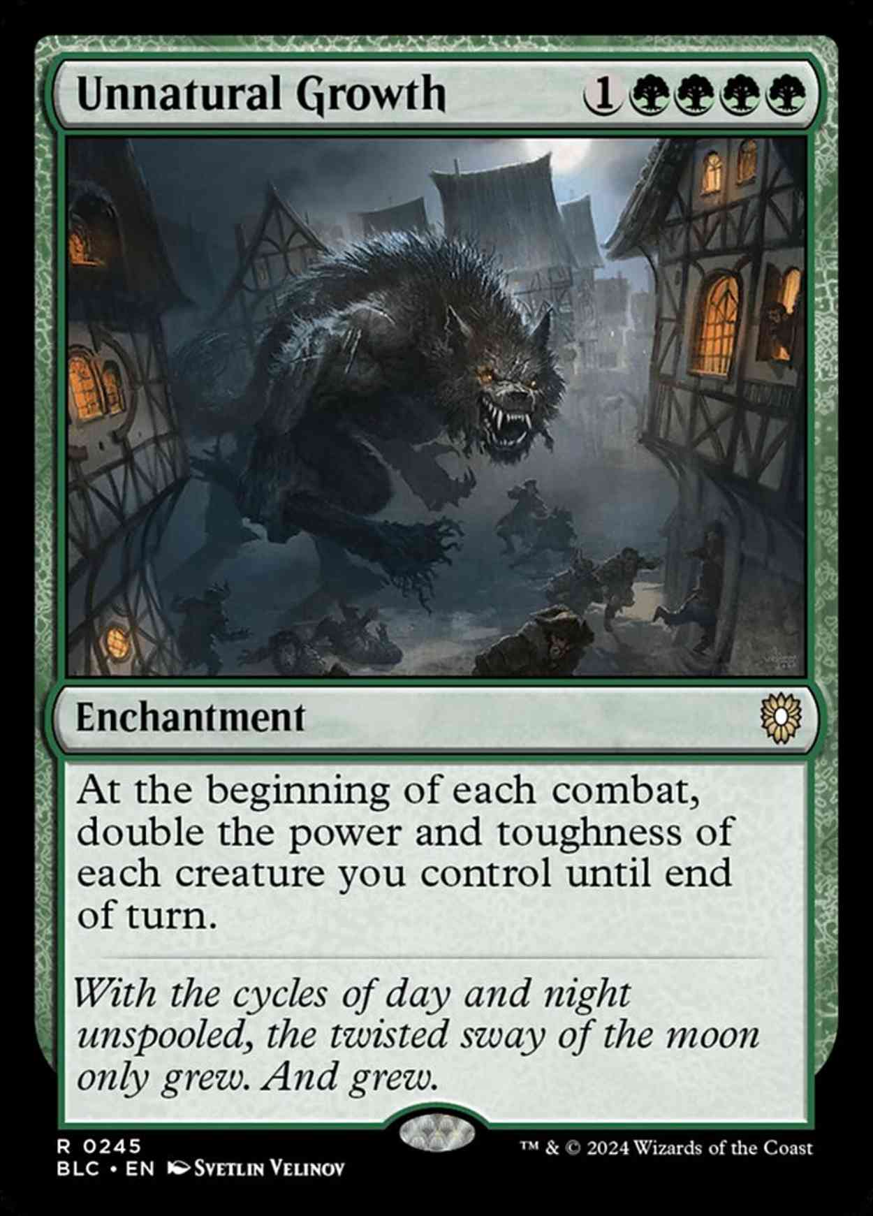 Unnatural Growth magic card front