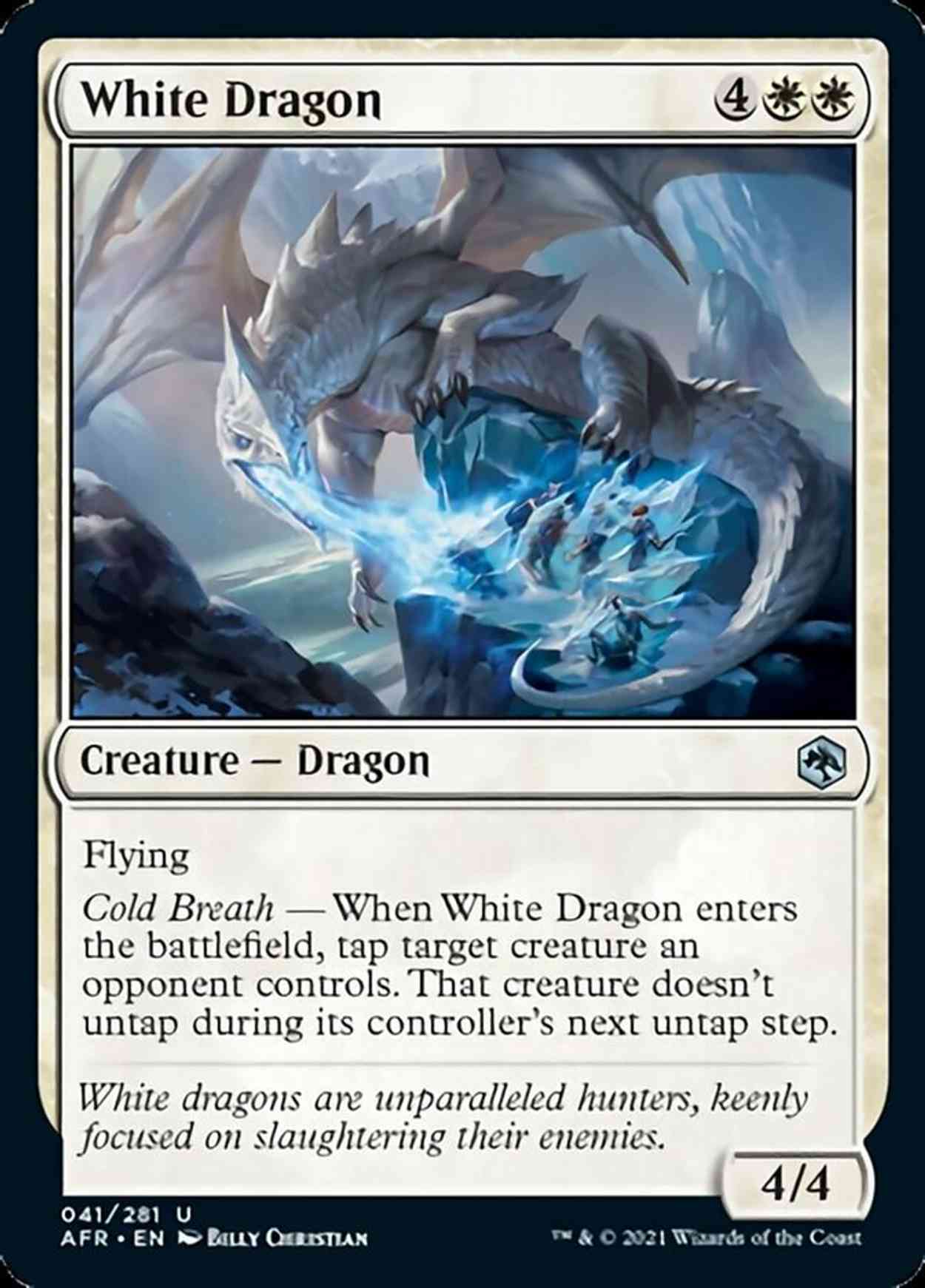 White Dragon magic card front