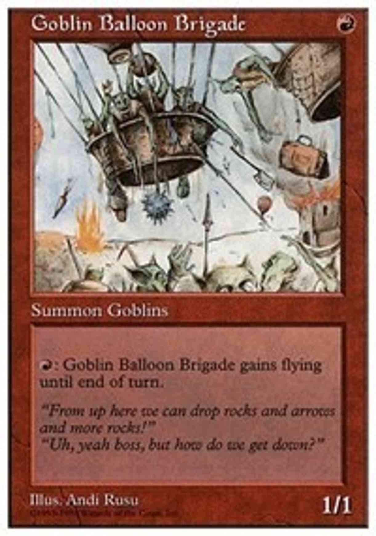 Goblin Balloon Brigade magic card front