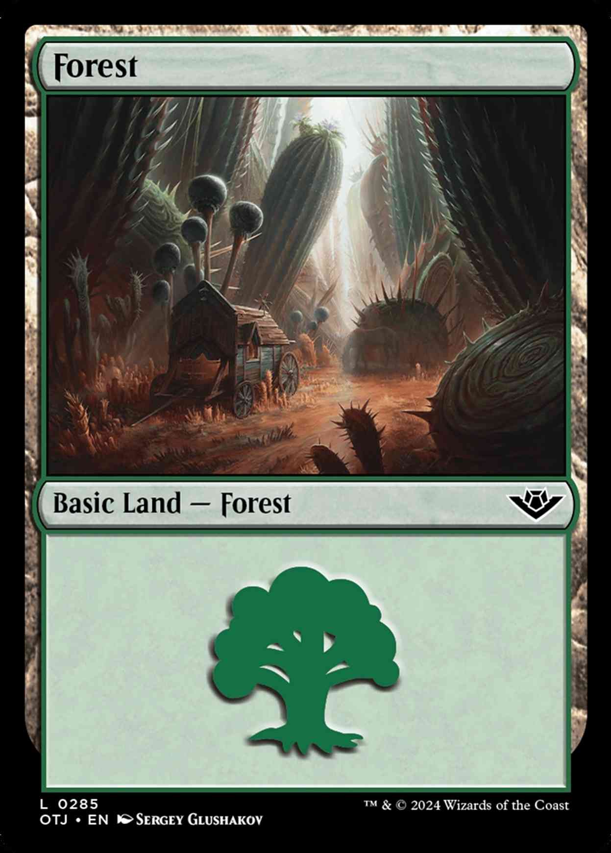 Forest (0285) magic card front