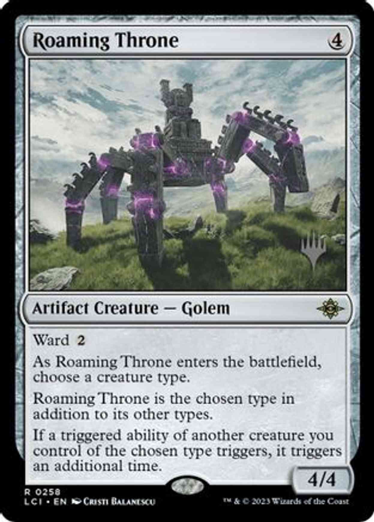 Roaming Throne magic card front