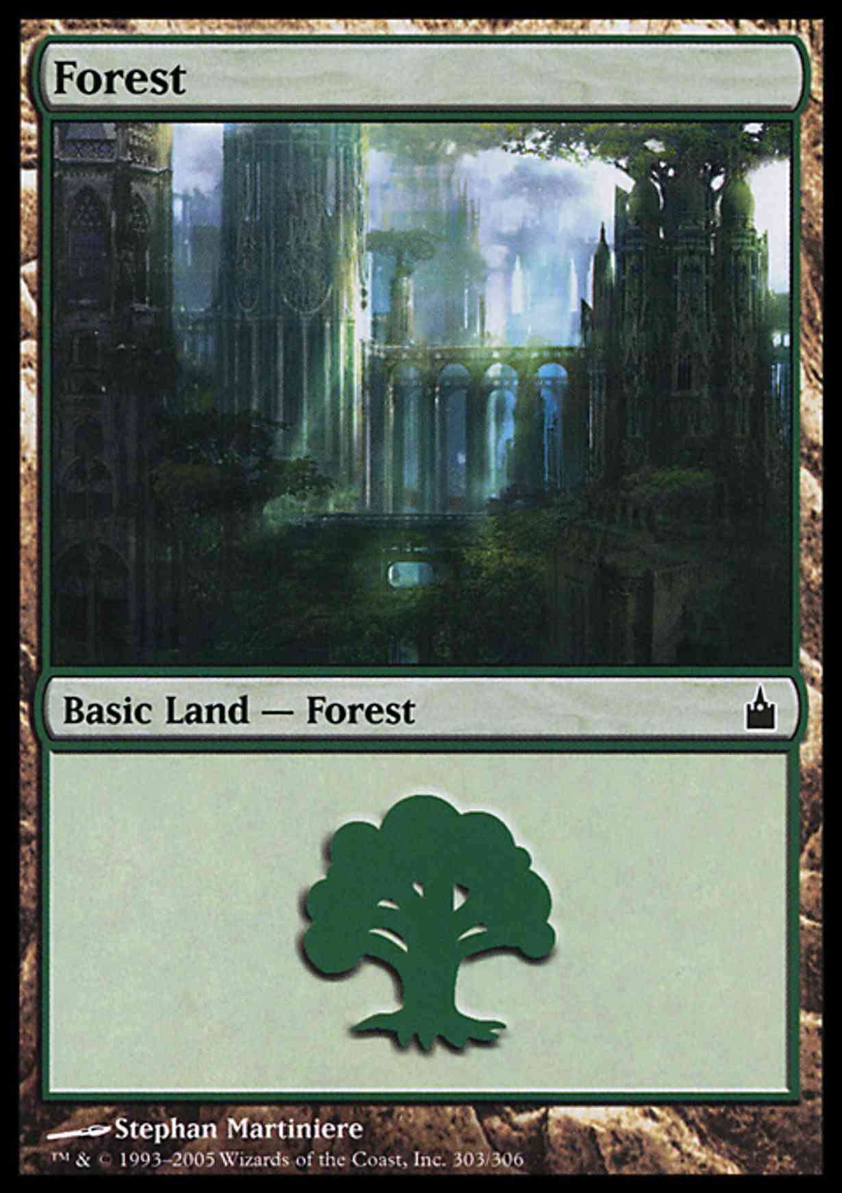 Forest (303) magic card front
