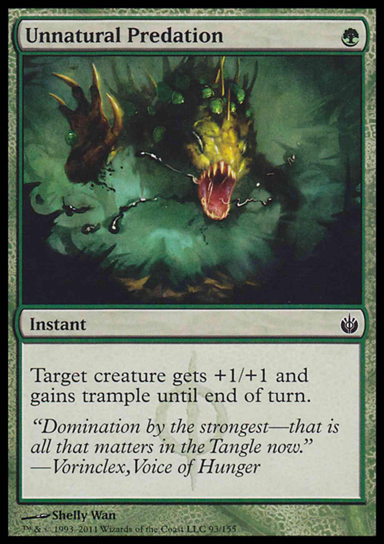 Unnatural Predation magic card front