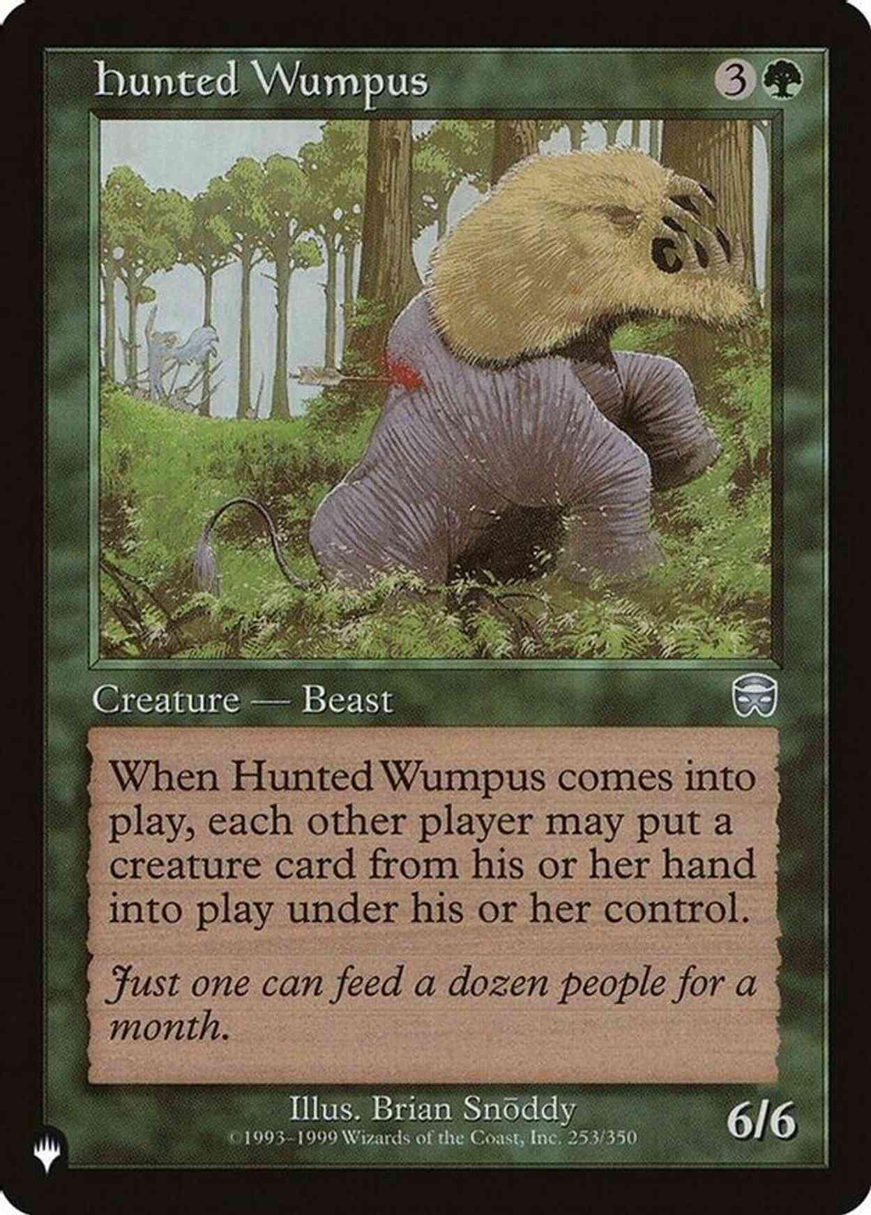 Hunted Wumpus magic card front