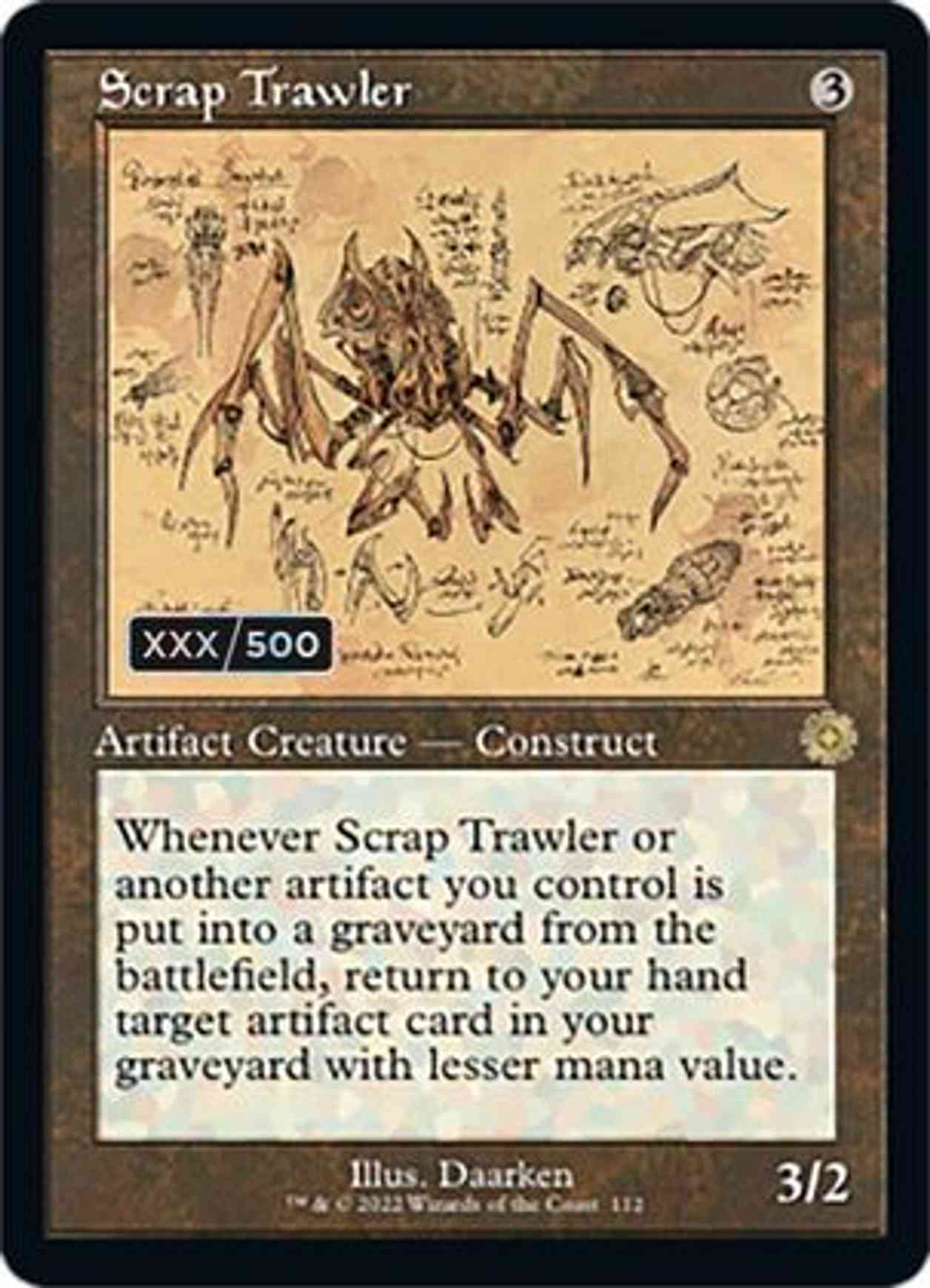 Scrap Trawler (Schematic) (Serial Numbered) magic card front