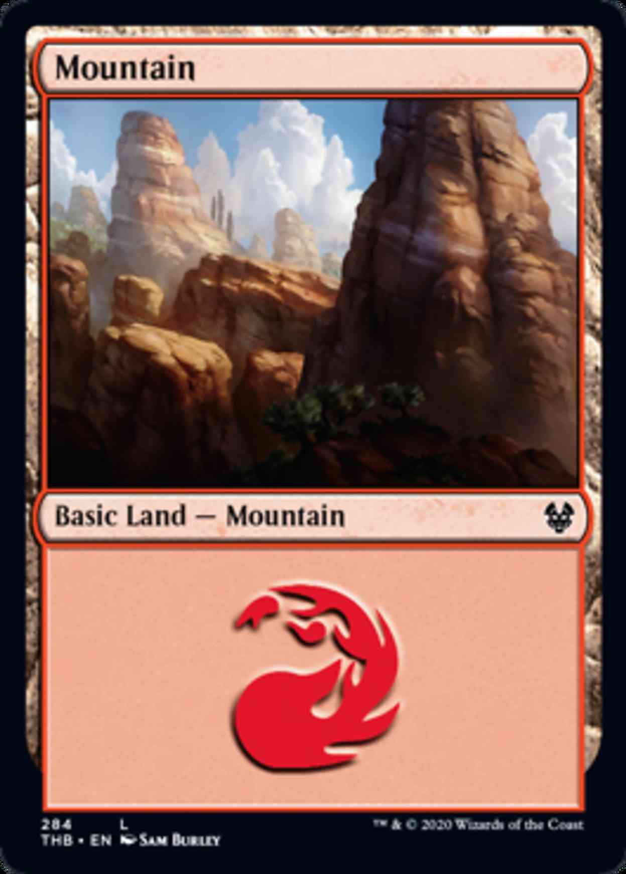 Mountain (284) magic card front