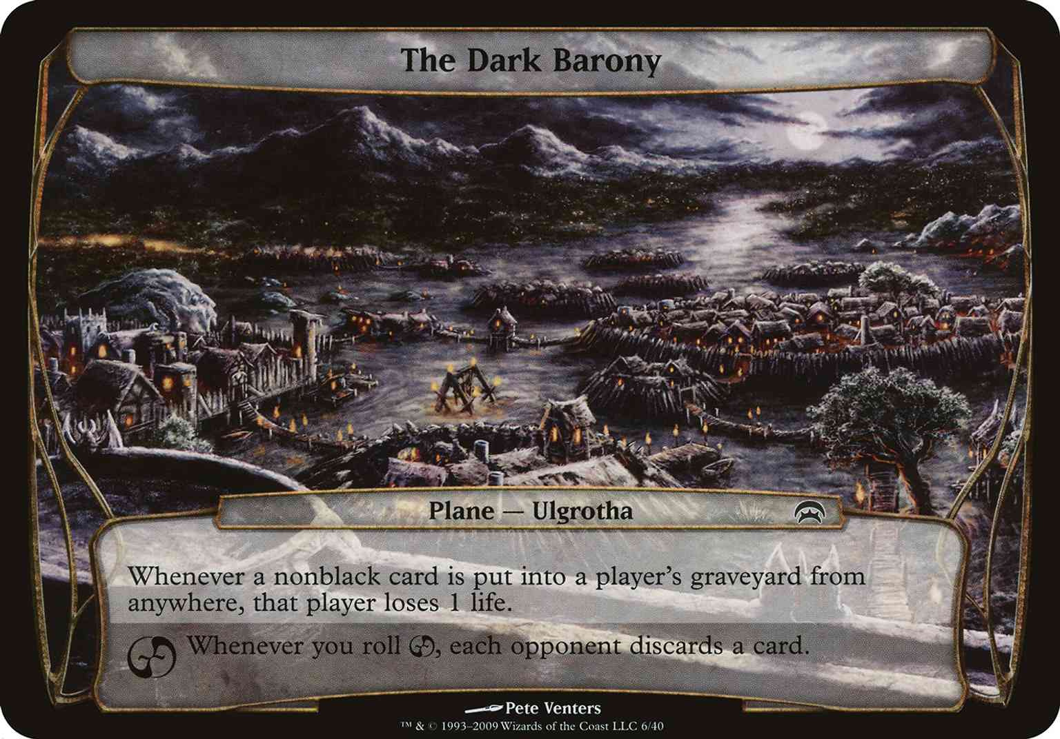 The Dark Barony (Planechase) magic card front