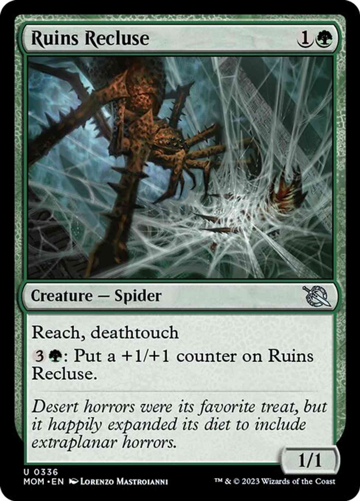 Ruins Recluse magic card front