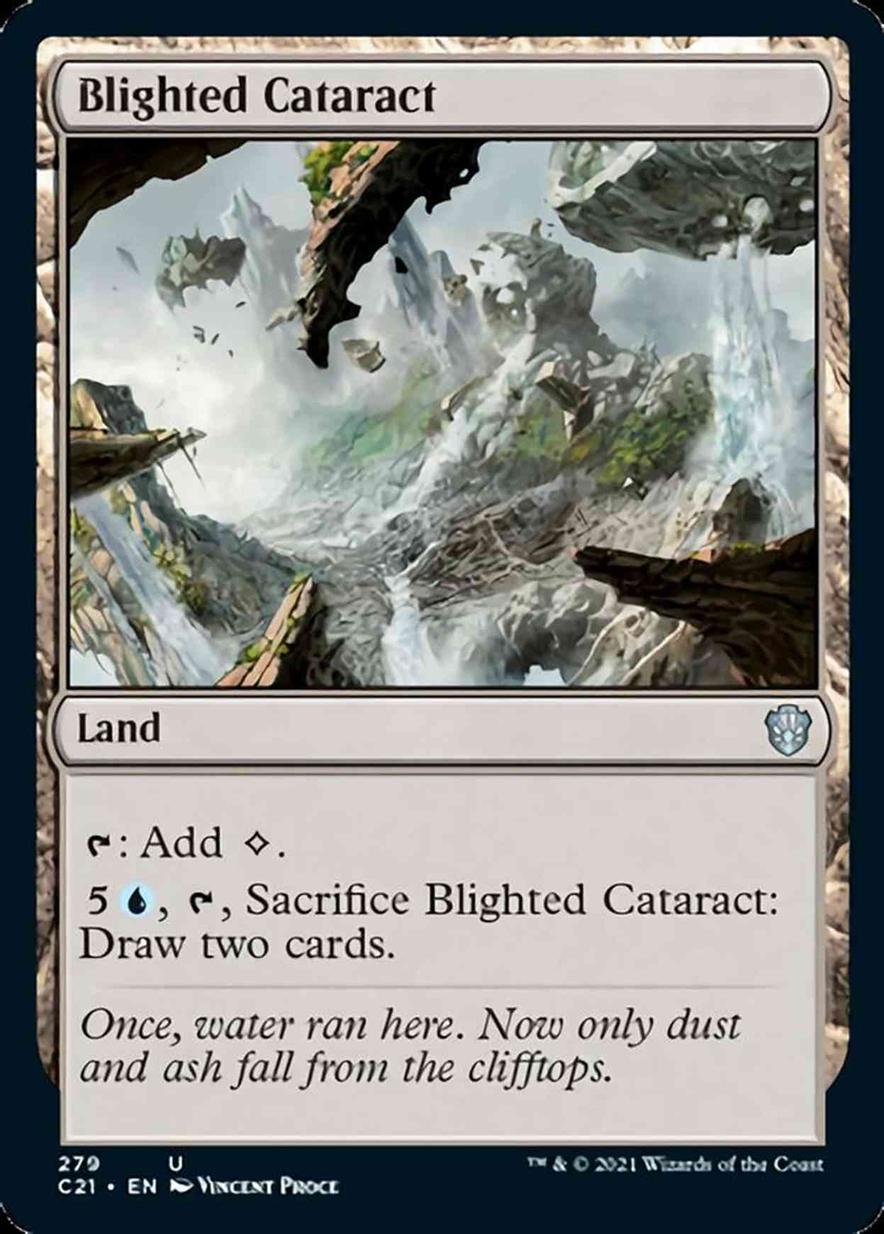 Blighted Cataract magic card front