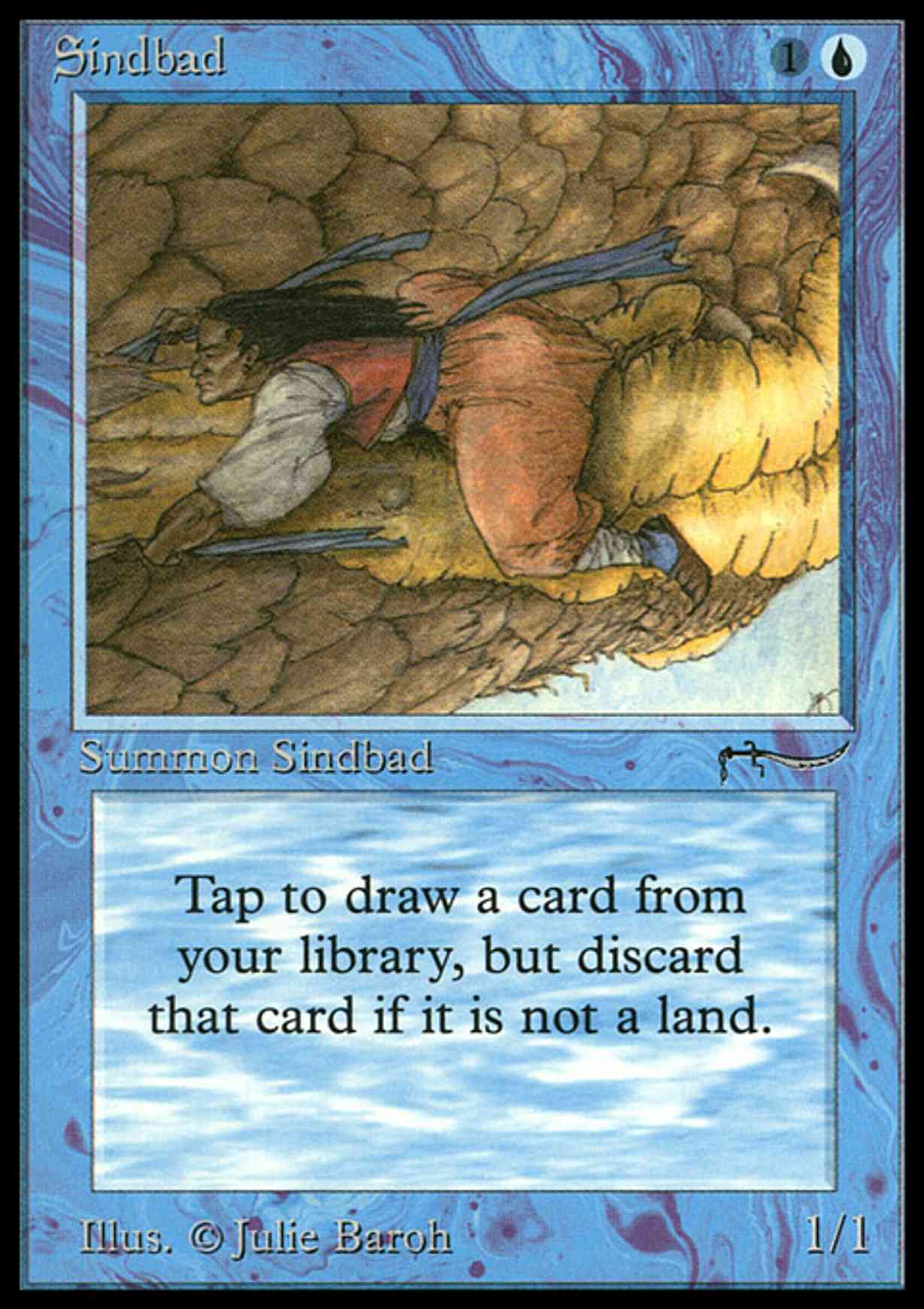 Sindbad magic card front