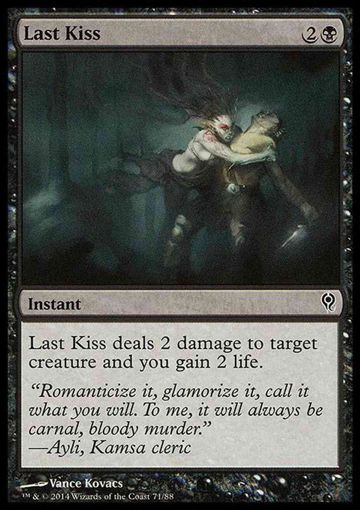 Last Kiss magic card front