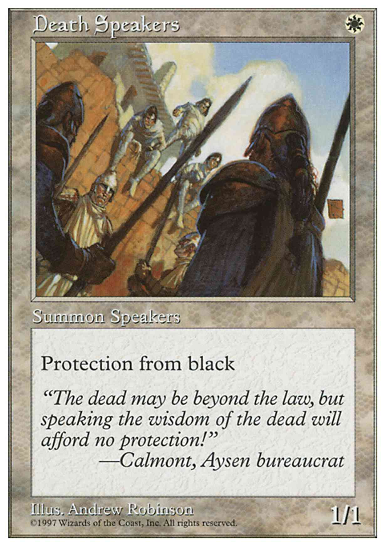 Death Speakers magic card front