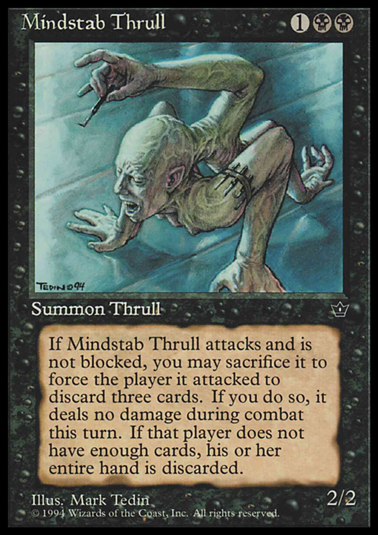 Mindstab Thrull (Tedin) magic card front