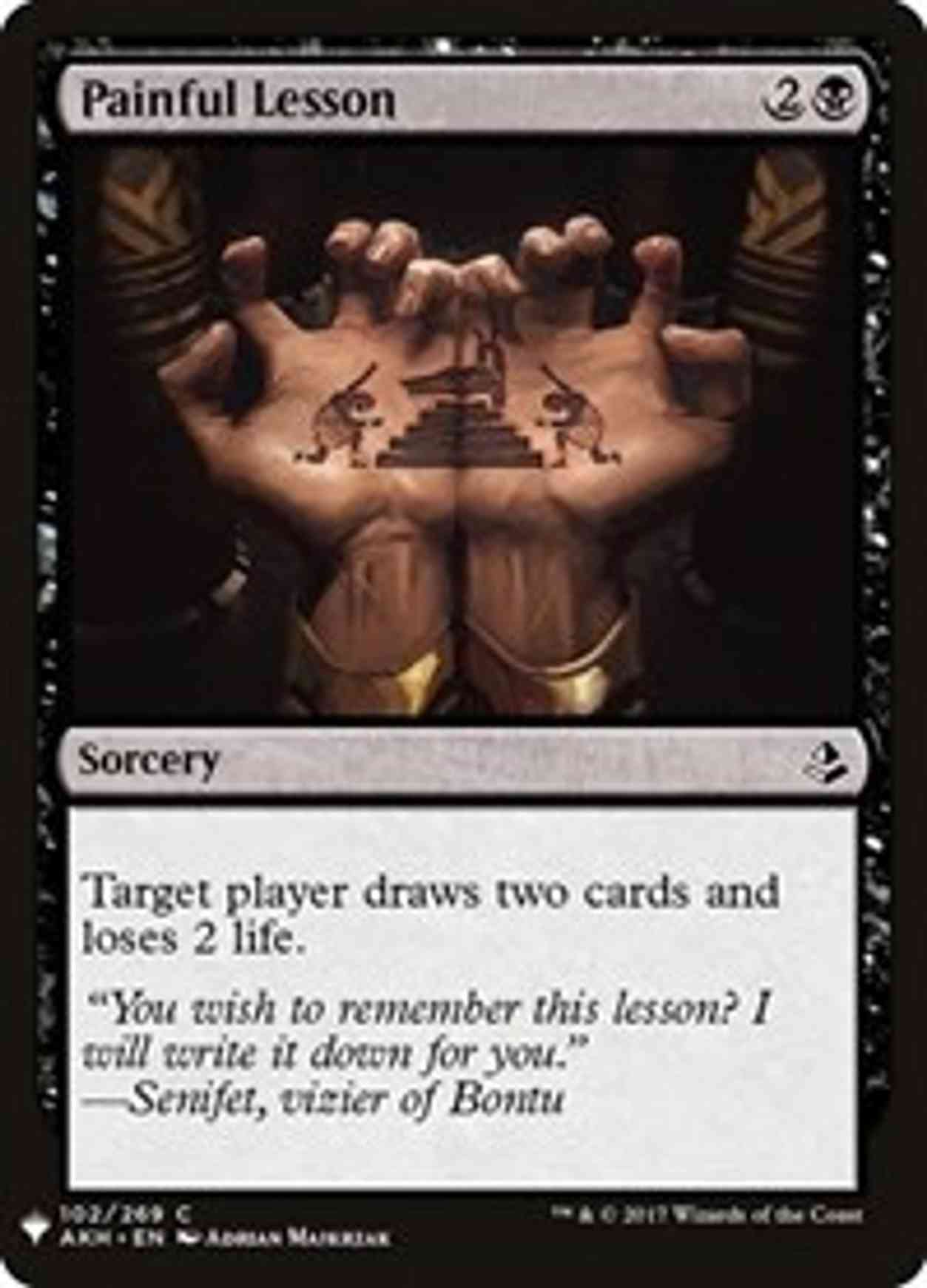 Painful Lesson (BBD) magic card front