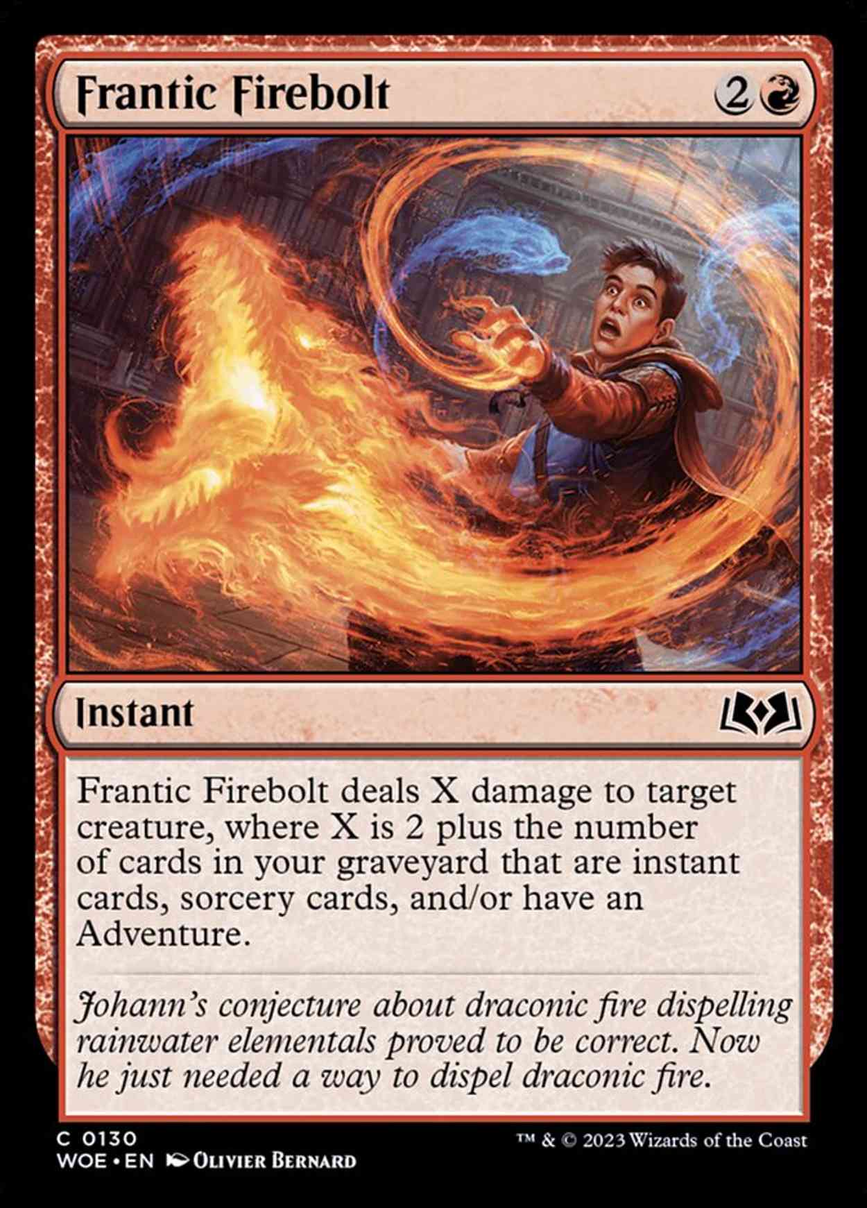 Frantic Firebolt magic card front