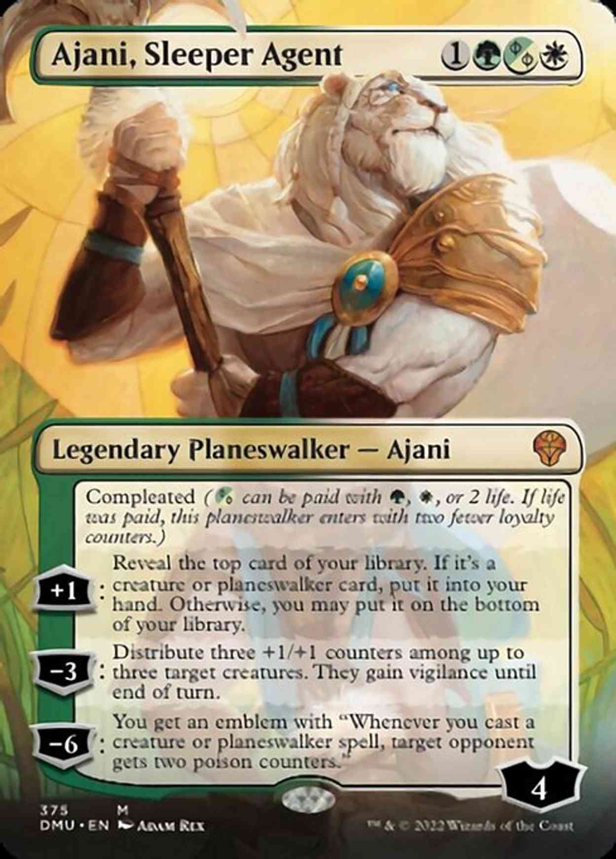 Ajani, Sleeper Agent (Borderless) (375) magic card front