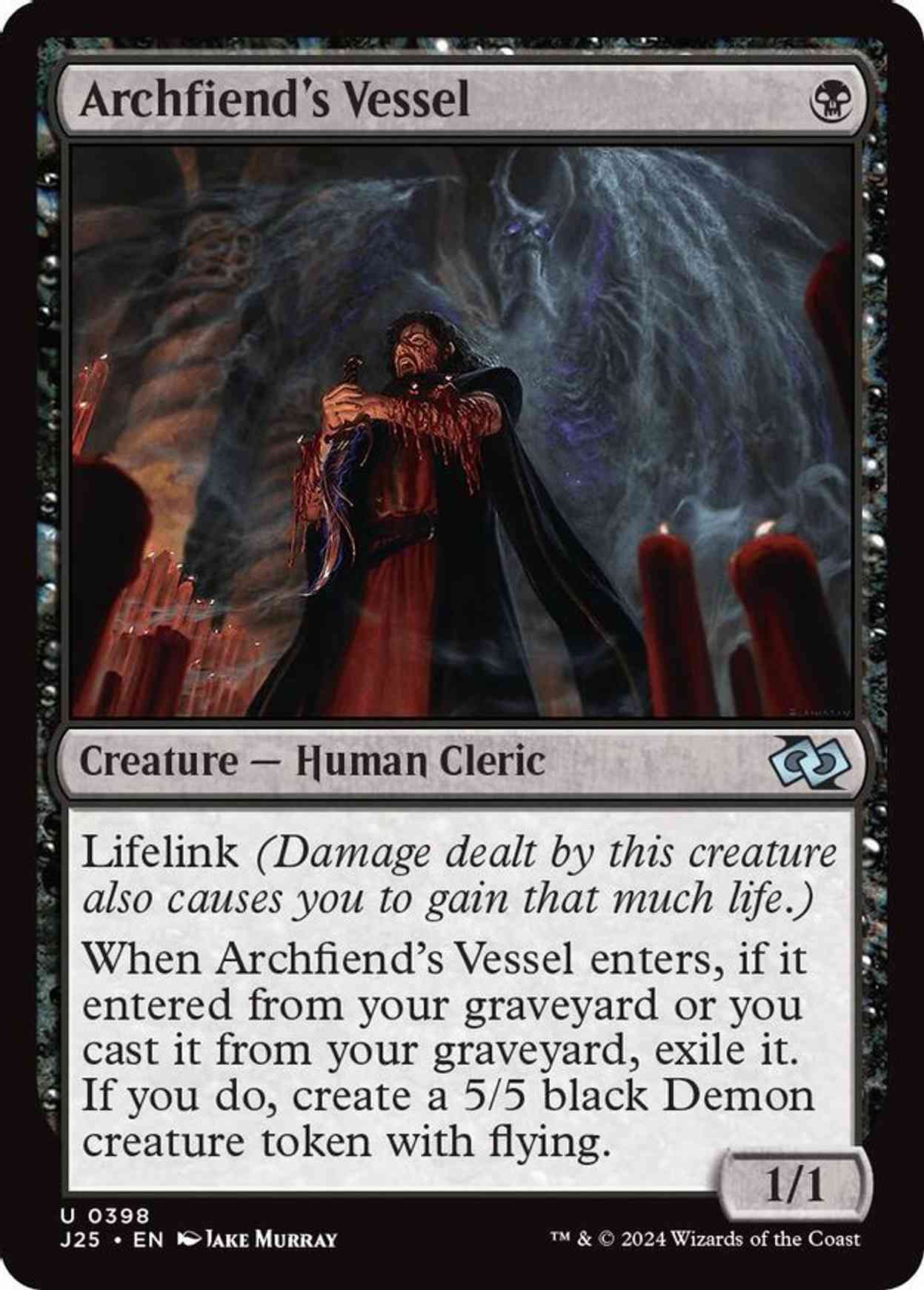 Archfiend's Vessel magic card front