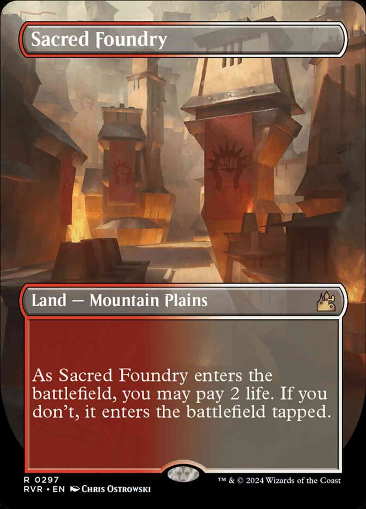 Sacred Foundry (Borderless) magic card front