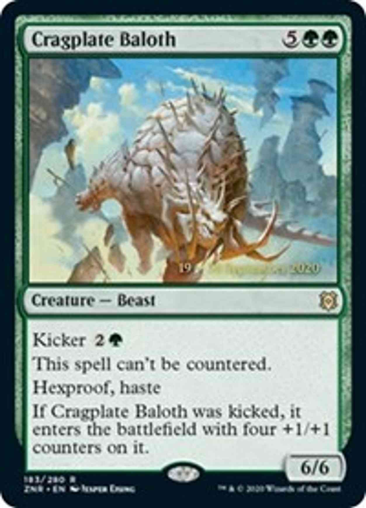 Cragplate Baloth magic card front