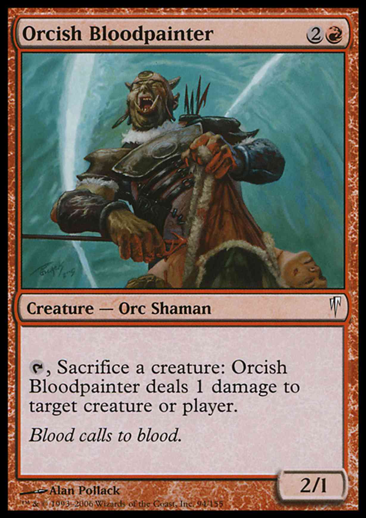 Orcish Bloodpainter magic card front