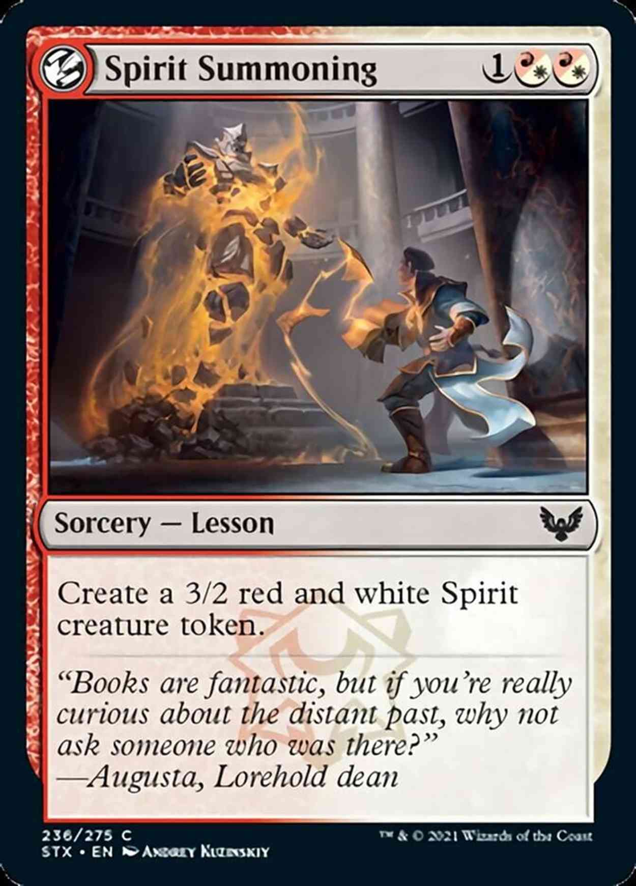 Spirit Summoning magic card front