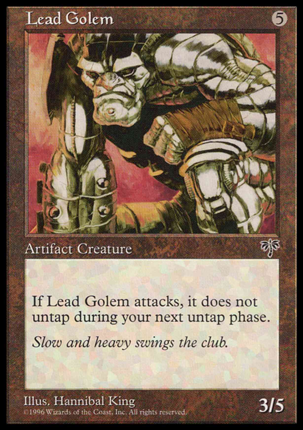 Lead Golem magic card front
