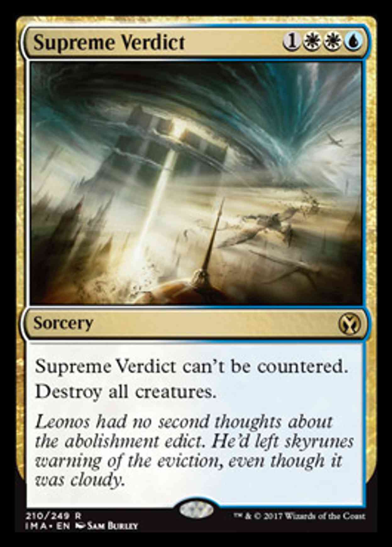 Supreme Verdict magic card front