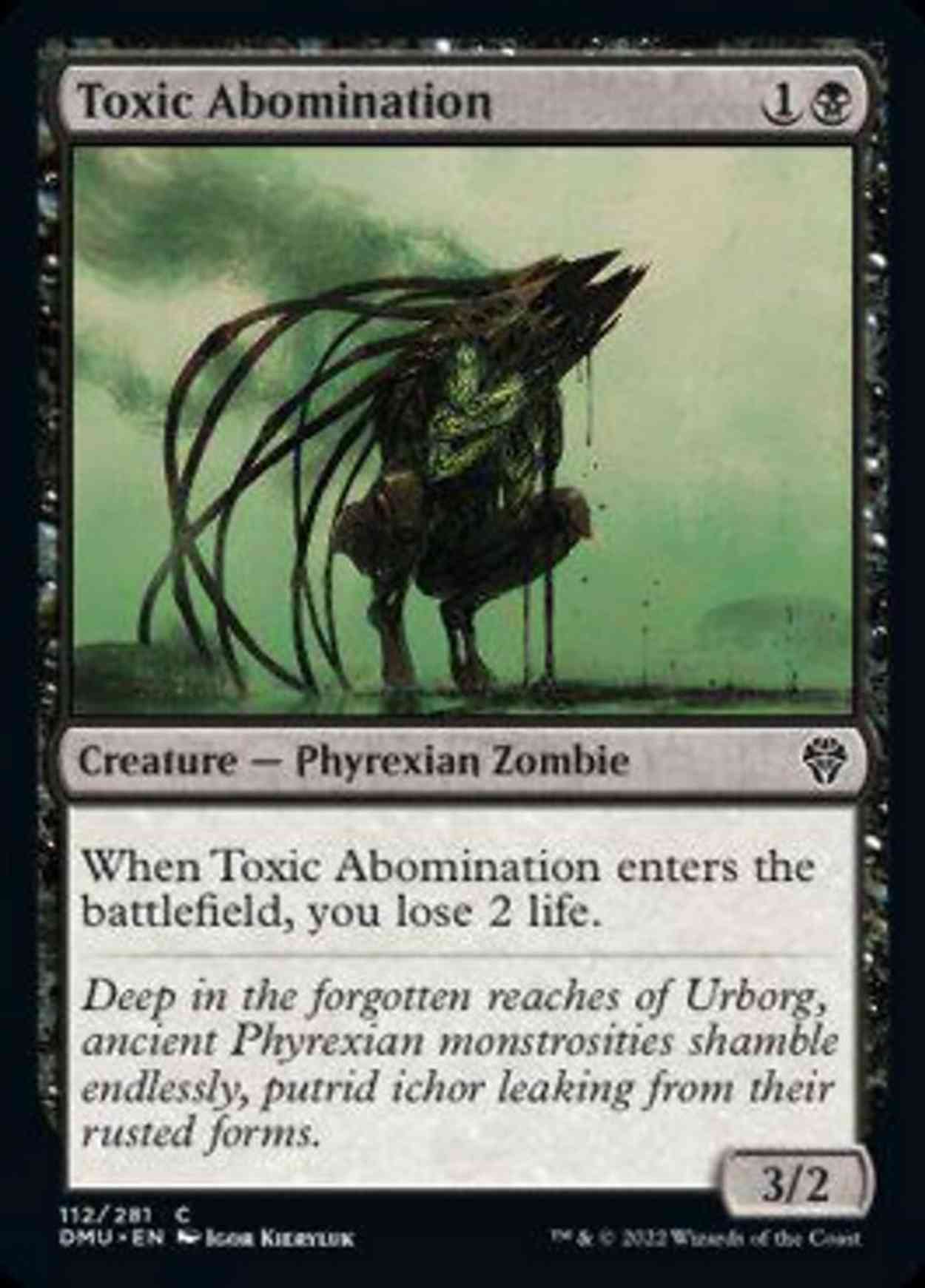 Toxic Abomination magic card front