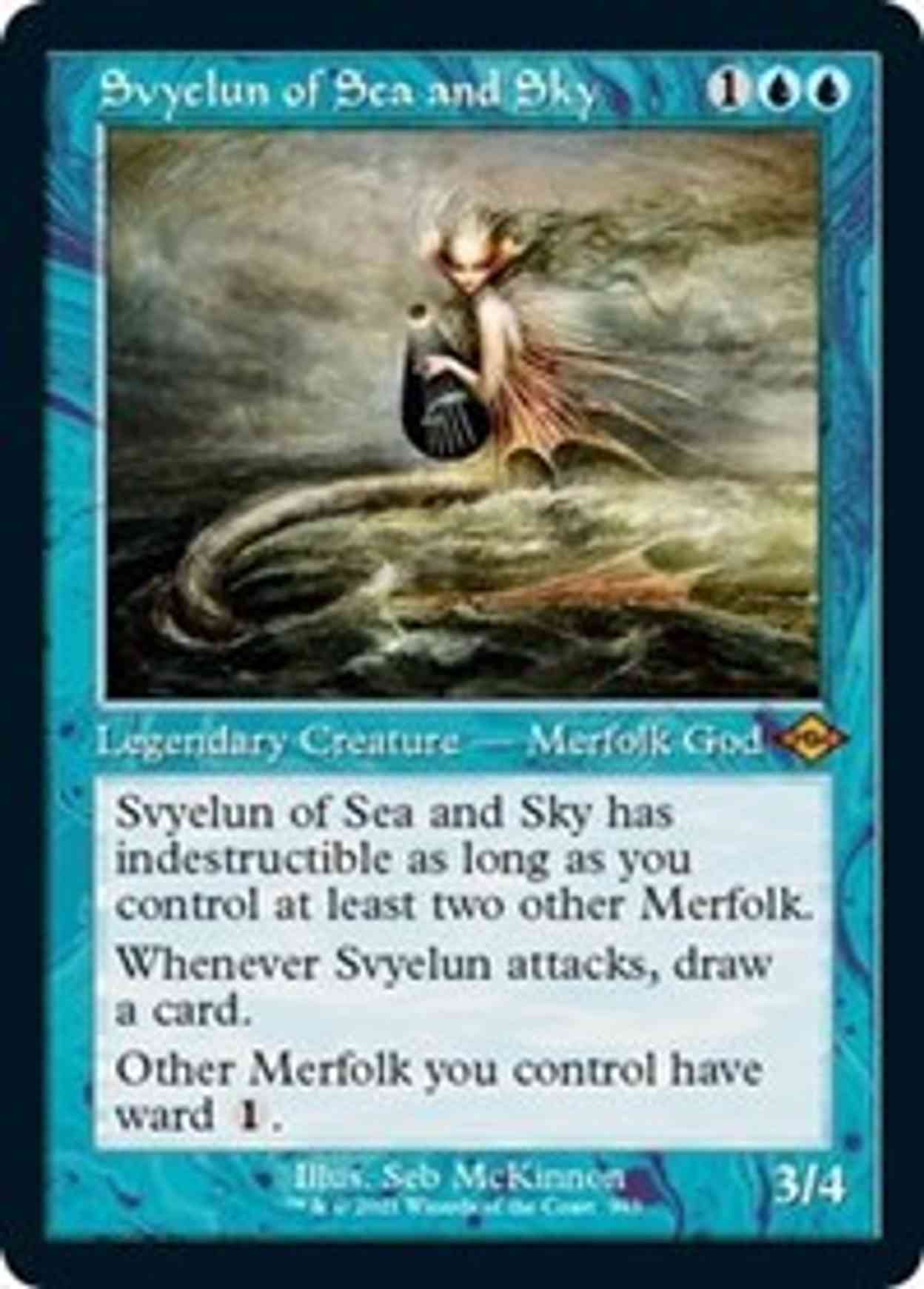 Svyelun of Sea and Sky (Retro Frame) (Foil Etched) magic card front