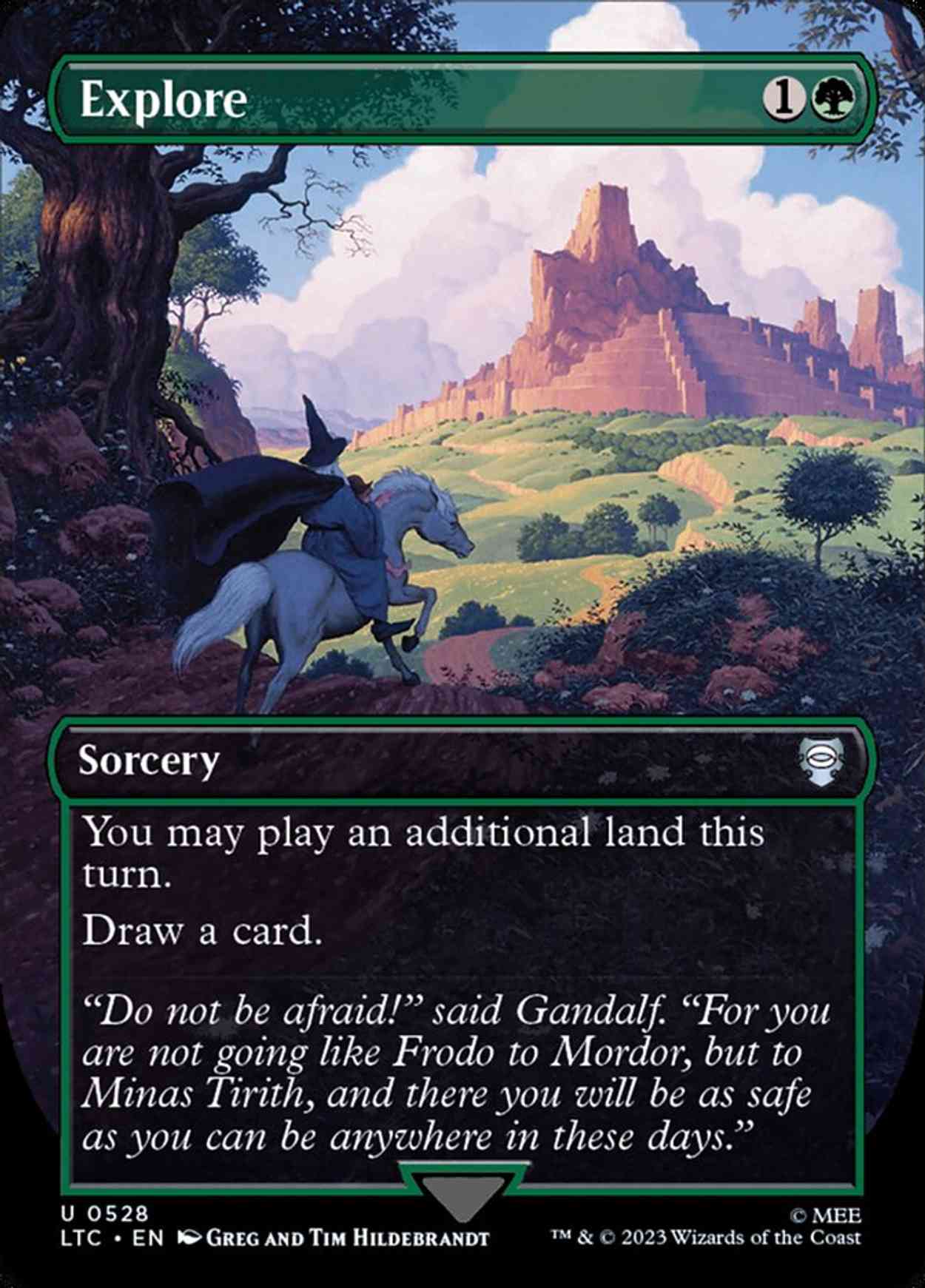 Explore (Borderless) magic card front