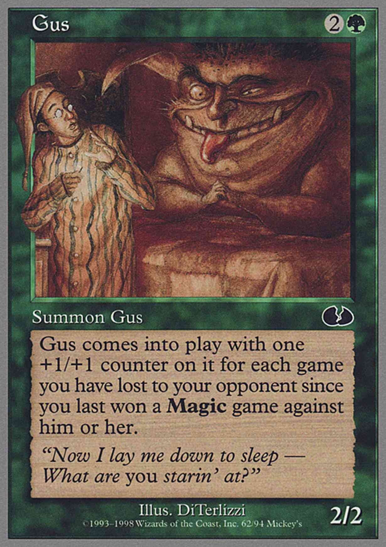 Gus magic card front