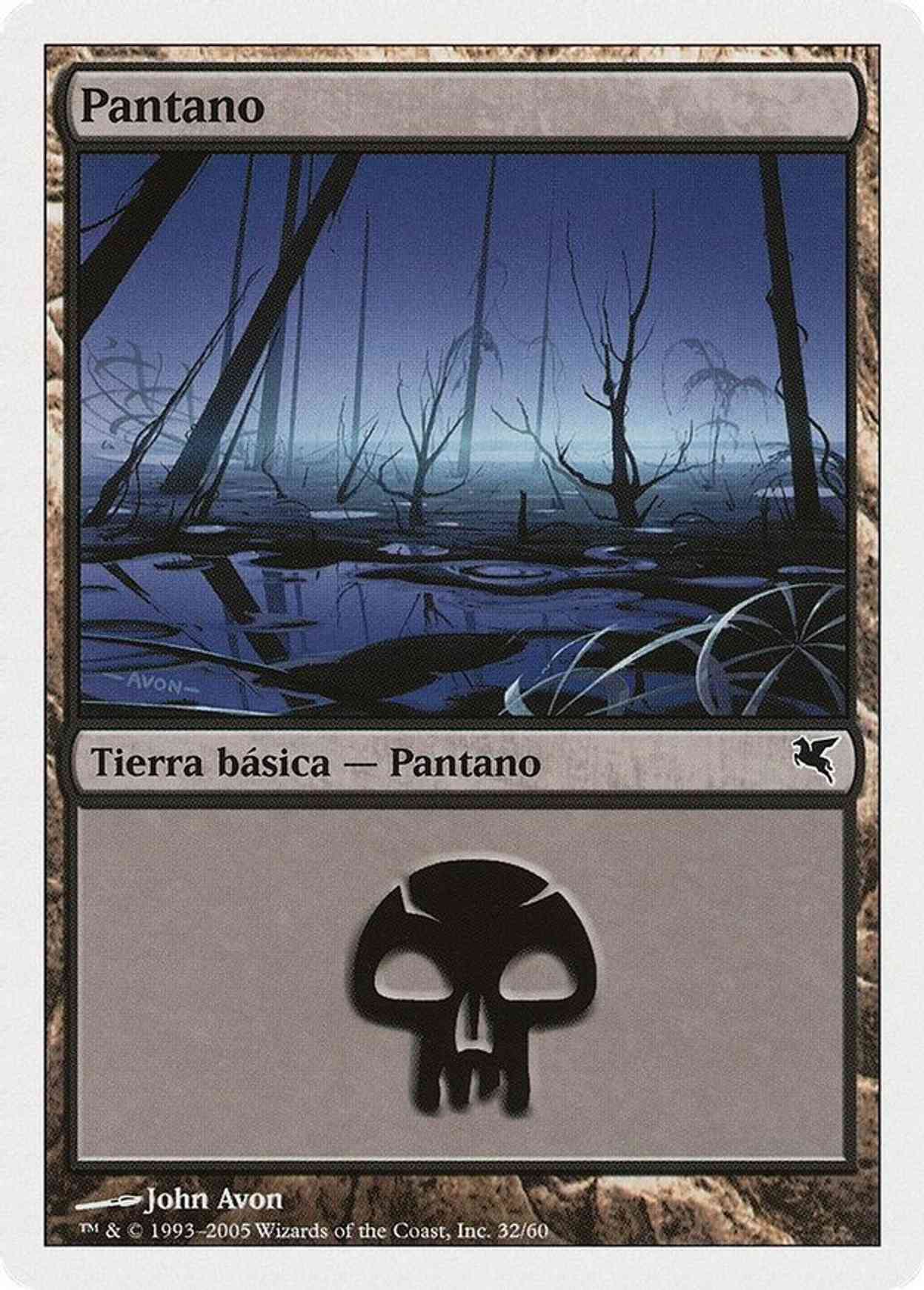 Swamp (Spanish) - "Pantano" (A32) magic card front