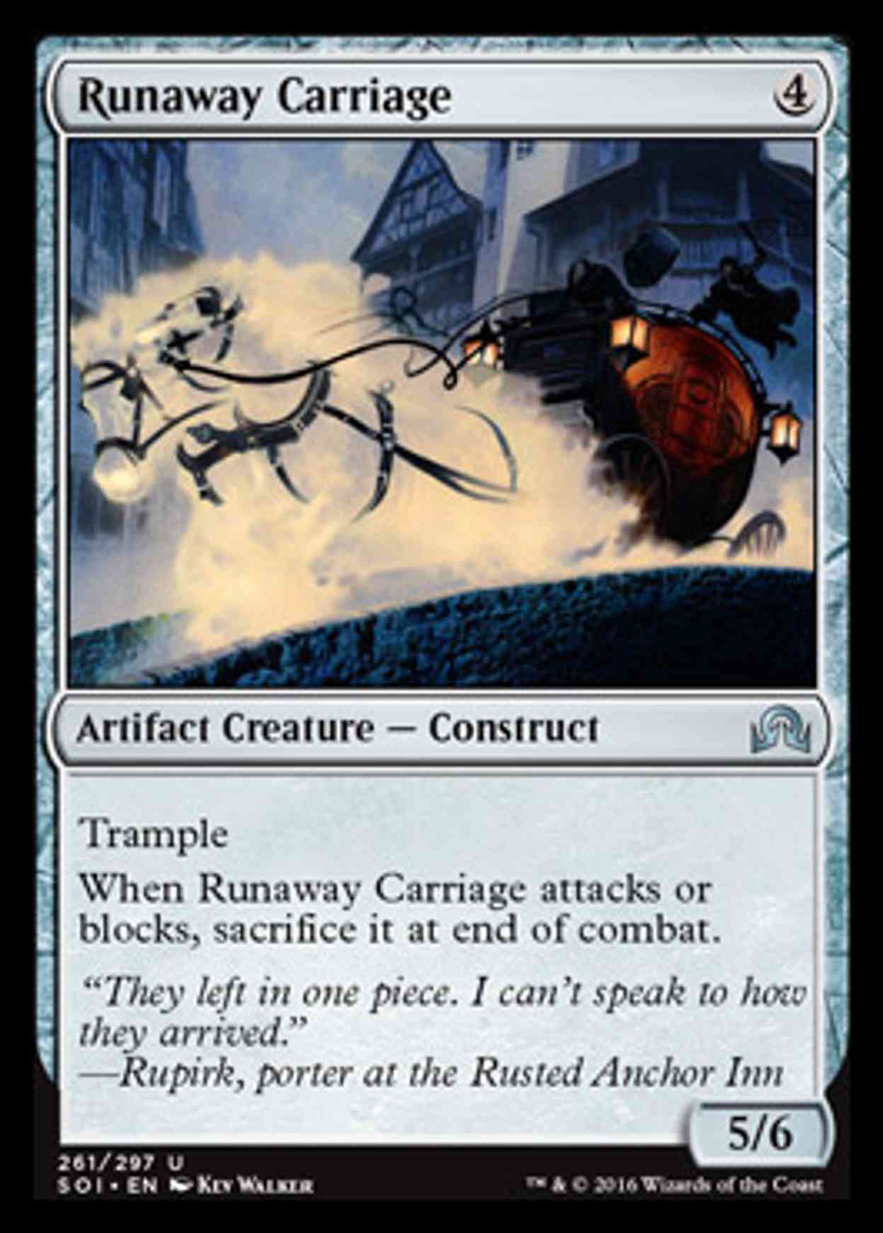 Runaway Carriage magic card front