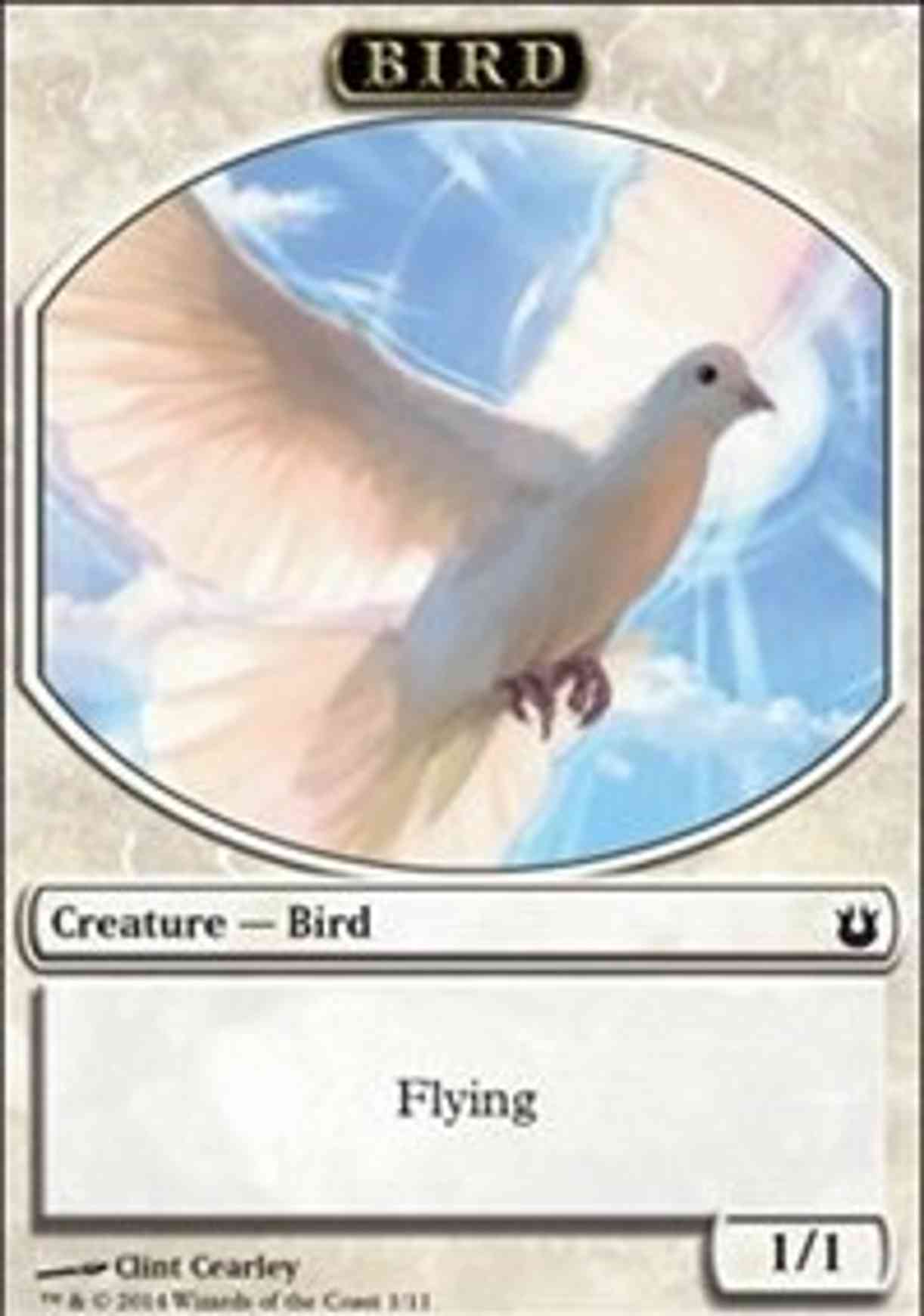 Bird Token (White) magic card front