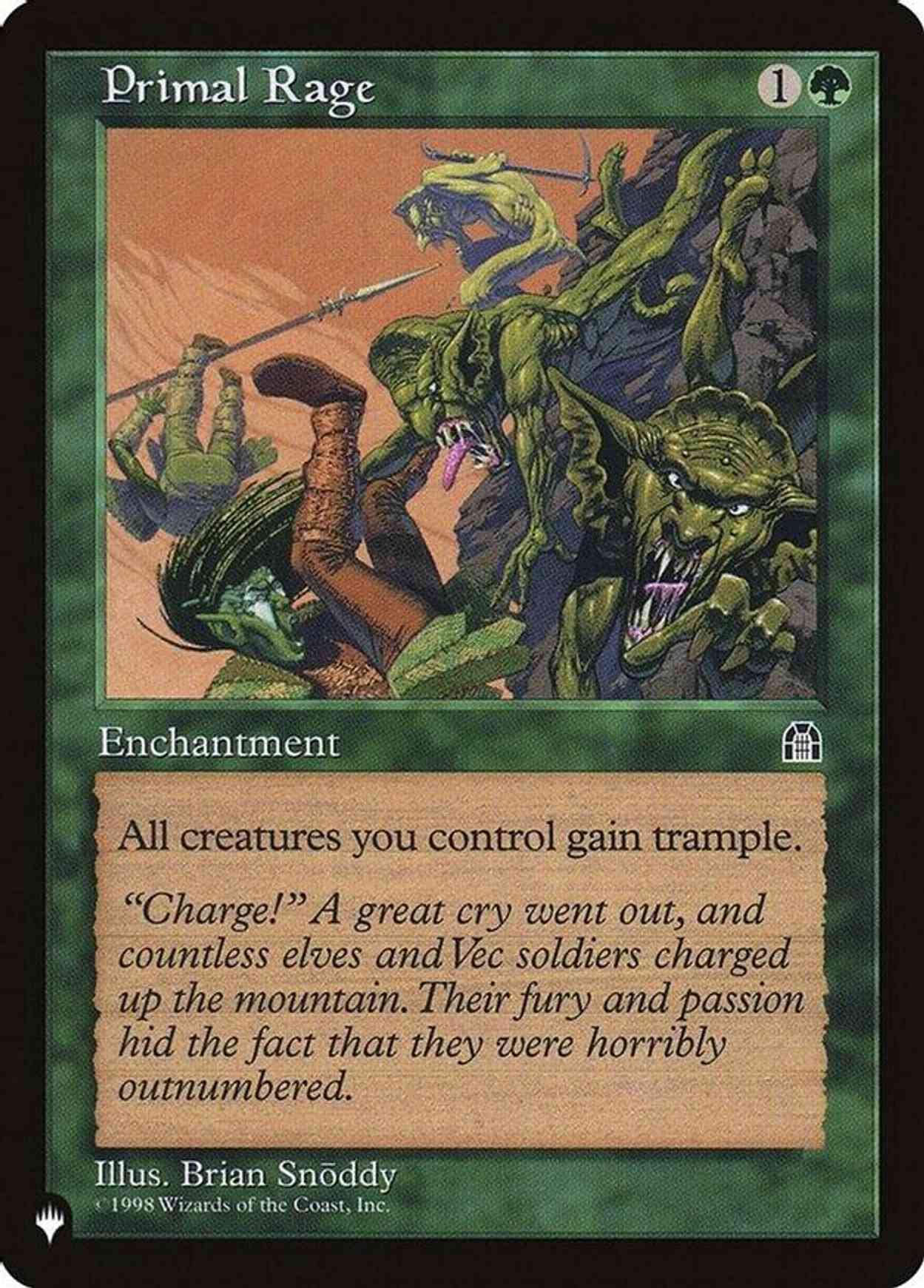 Primal Rage magic card front