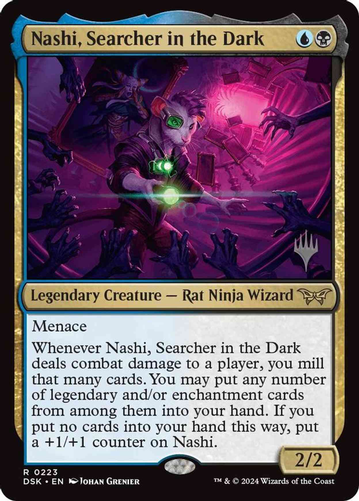 Nashi, Searcher in the Dark Price from mtg Promo Pack Duskmourn House
