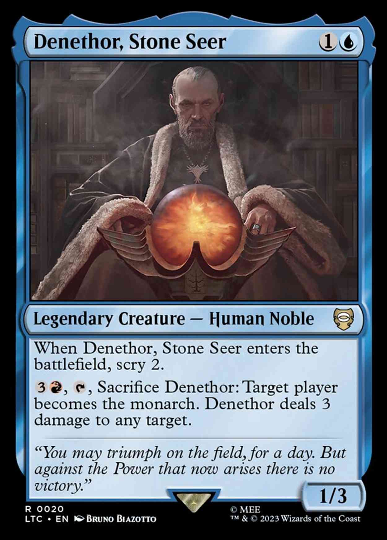 Denethor, Stone Seer magic card front