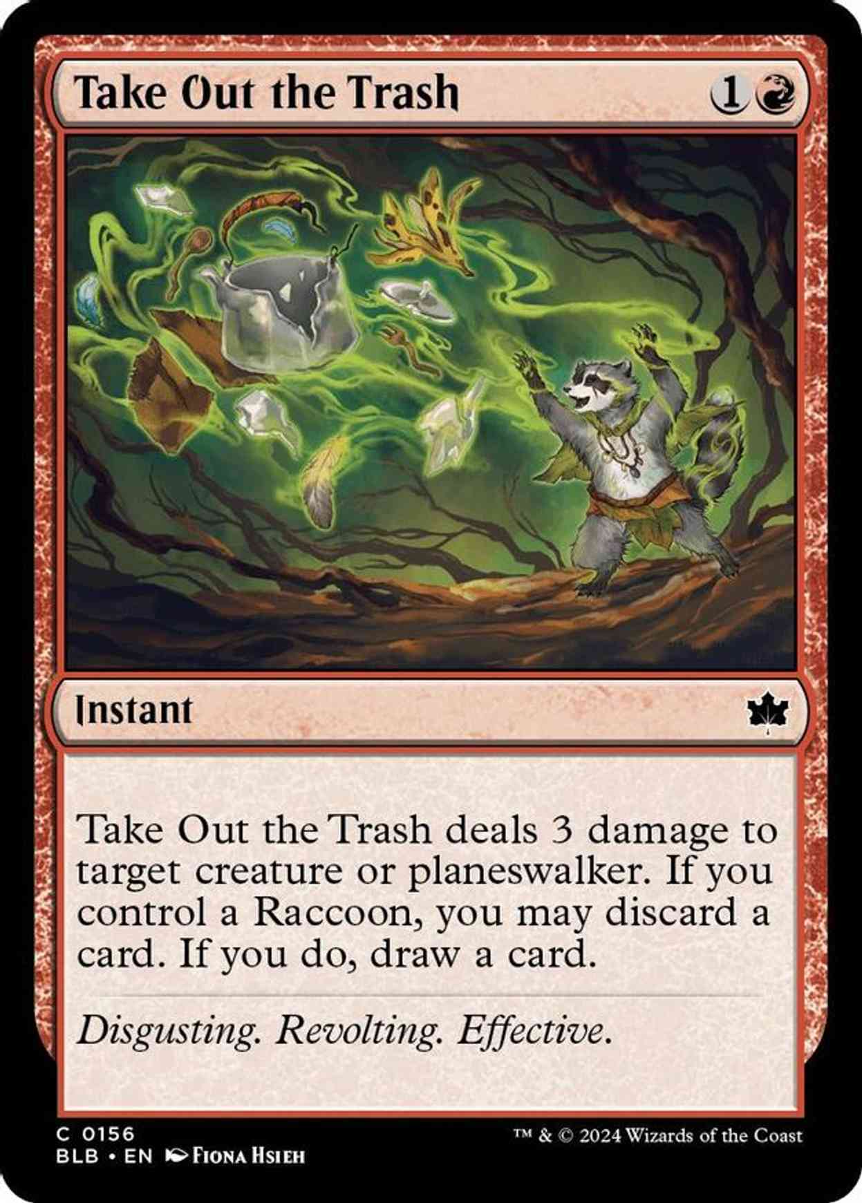 Take Out the Trash magic card front