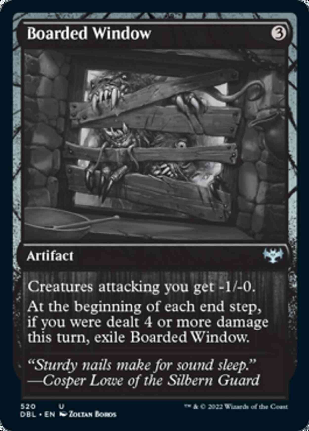 Boarded Window magic card front