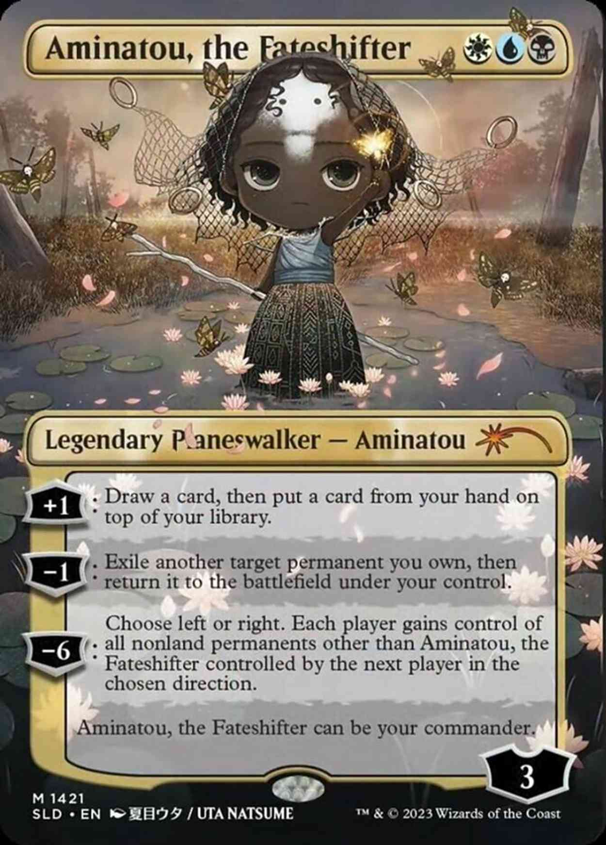 Aminatou, the Fateshifter (Rainbow Foil) magic card front